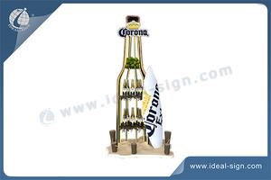 Metal Corona Bottle Shaped Wine Racks For Sale