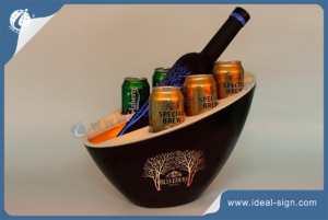 Customized Led  Illuminated Ice Buckets For Beer Brand Promotion