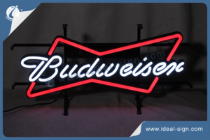 Budweiser LED Neon Sign With Metal frame 