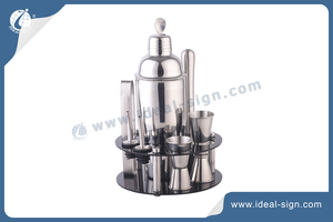 Stainless steel cocktail shaker set