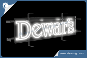 Dewar’s double line LED Neon Sign