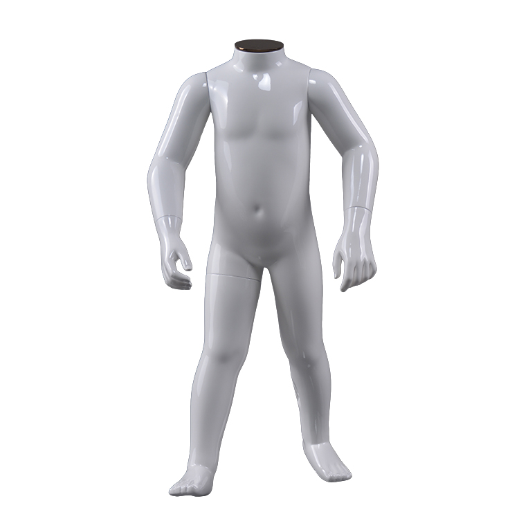 Headless glossy white kids mannequin for sale(FK child size mannequin for sale)
