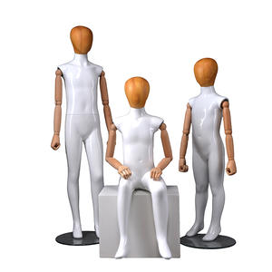 Wholsale fiberglass mannequin full body abstract glossy child mannequins on sale (EH 6-10 years old child mannequin)