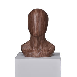 High quality glossy Water transfer printing abstract head mannequins for accessories display