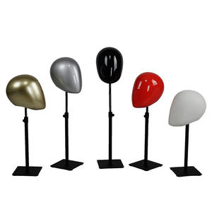High quality glossy abstract head mannequins for accessories display