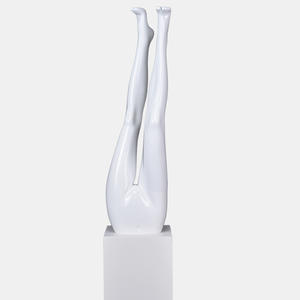 Glossy White Fashion Half Leg Mannequin For Trousers(HBH)