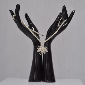 Display mannequin fiberglass black jewelry hand display for sale
