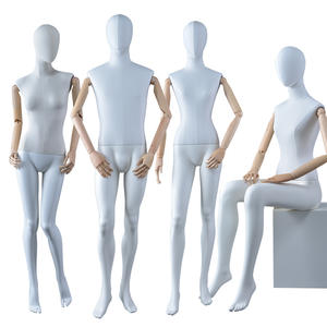 Customized high quality fabric wrapped mannequin male and female dummy for window display(BWM)