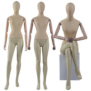 Customized Full Body Fabric Wrapped Mannequin Female With Adjustable Hand(CWM)