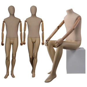 Fiberglass Male Dress Form Full Body Fabric Wrapped Mannequin Standing Man Mannequin(DWM)