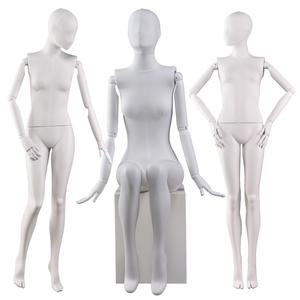 Customized Wholesale Female Mannequin Fabric Cover Fiberglass Mannequin（OWM)