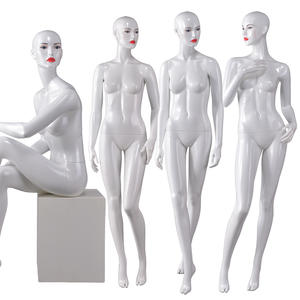 Full female makeup mannequins sexy pose nude female window display mannequin(BF)