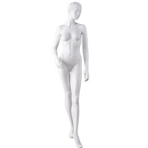 Full Body Fashion Fiberglass Female Most Realistic Mannequins With Make Up Sculpture Head