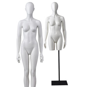 Egg Head Sexy Display Female Gold White Colored Female Mannequin Body(DMAF)