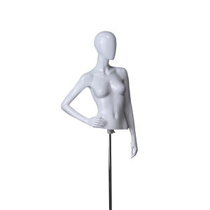 Glossy female mannequin half body manikin for clothes display(DMH)