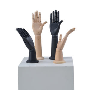 Customized black wooden mannequin hand display
