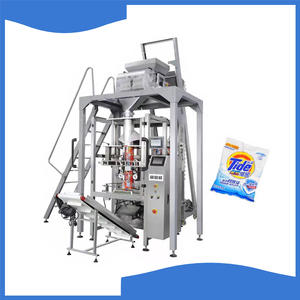 Automatic washing powder detergent powder sachet packing machine