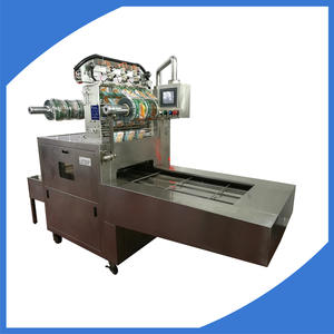 Modified atmosphere top sealing tray packing machine