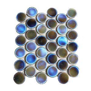 Glazed tile colorful ceramic mosaic tile building stone with star color