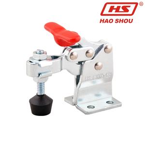 68KG 150LB Holding Capacity HS-13005-HB Quick Release Vertical Toggle Clamp With Rubber Pressure Tip