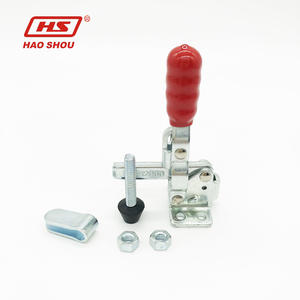 Vertical Toggle Clamp HS-12060 Hold Down Hand Tool With Flange Base Plate For Woodworking Machine Operation