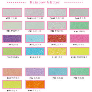 Rainbow Glitters - craftartsy.com