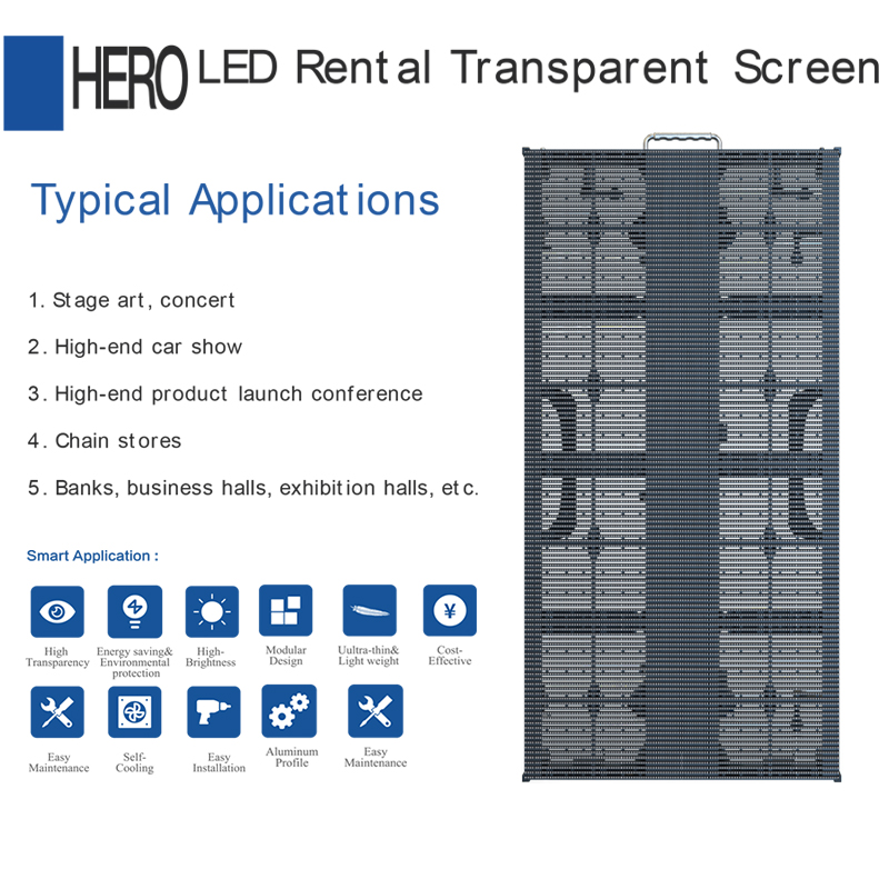 LED Rental Transparent Screen