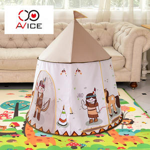 Kids Playground Tents Children Horse Tents With Floor In Nice Printing Pattern