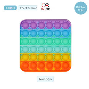 Rainbow Iridescent Push Bubble Stress Relief Kids Fidget Toy