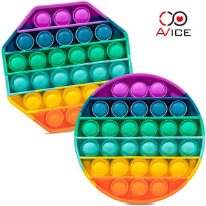 Rainbow Customized Kids Fidget Toy Multifunctional Education And Relieving 