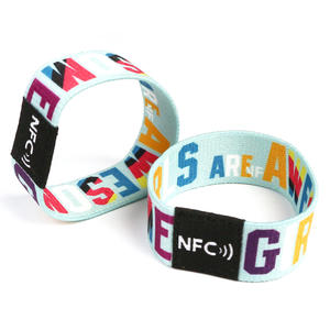 Top Quality Durable RFID Elastic Wristband with LF HF UHF Chip Manufacturer