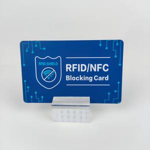 China high quality custom 13.56MHz NFC Blocking Card  manufacturer