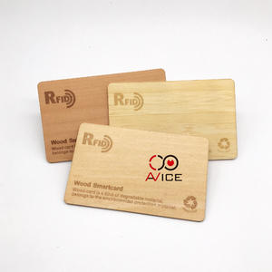 Popular Wooden NFC Card With  Mifare Ntag215 Chip 