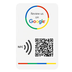 China customized Google Review Card NFC Ntag213 NFC card factory Google NFC card manufacturer 