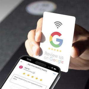 PVC Custom Print NXP Ntag213 NFC Google Review Cards