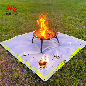 KY5959FPM Firepit Mat 59 Inch Square Outdoor Fireproof Fire Pit Mat