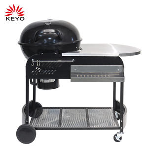 YH22022T-M Weber Style Outdoor Kitchen Barbeque Grill Barbecue Kettle Apple Shape Trolley Bbq Grills