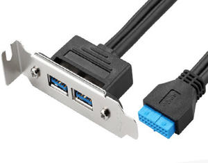 20 PIN to USB Female PCI Baffle Cable | Wholesale & From China