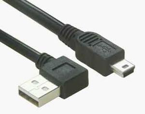 Right Angle USB 2.0 Type A to Mini B 5Pin Cable | Wholesale & From China