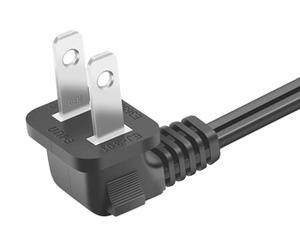 Right Angle NEMA 1-15P Power Cord
