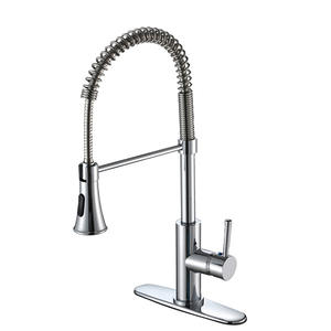 Large Size Pull-down Spout Kitchen Sink Water Faucet With Single Handle