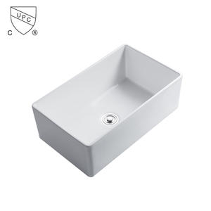 OEM White Kitchen Sink Manufacturers-Ceramic under mount farmhouse kitchen sink