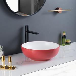 Smooth Glazed Finish Countertop Wash Hand Basin Durable And Not Easy To Crack