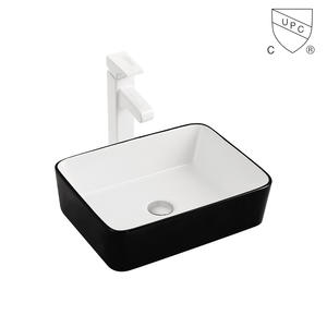 High Temperature Firing Cupc Small Hand Wash Sink Black And White Color