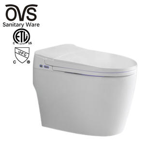 Clean Intelligence Ceramic Automatic Elongated Smart Intelligent Toilet