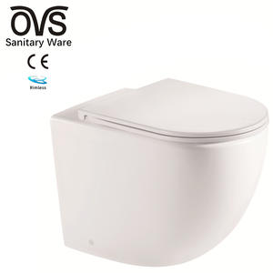 Wc Sanitary Ware Bathroom Gravity Flushing Floor Standing Back To Wall Toilet