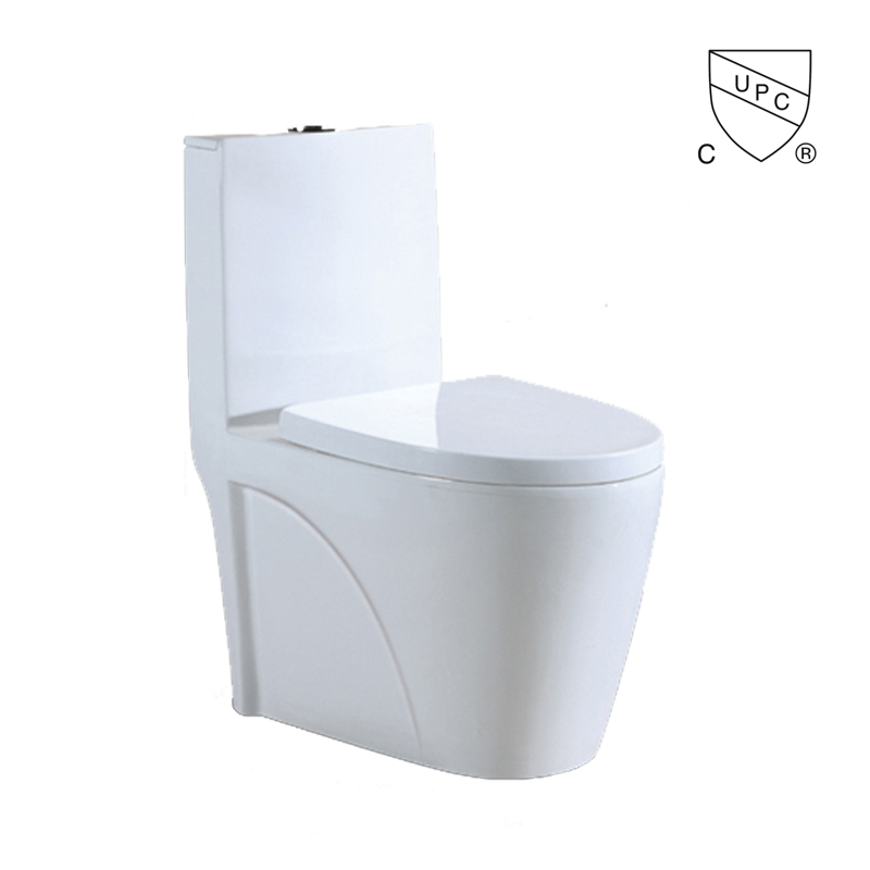 One Piece Toilet Bowl Washdown Flush WC S-trap Back To Wall Sanitary Ware Ceramic Toilet