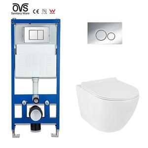 Sanitary Ware Bathroom Wc Ceramic Round Wall Hung Toilet Bowl