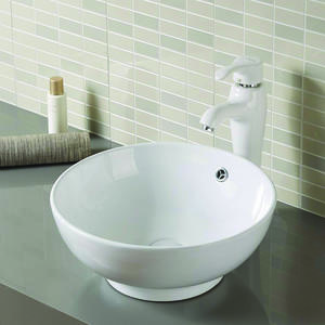 White Porcelain Ceramic Vessel Vanity Sink Art Basin