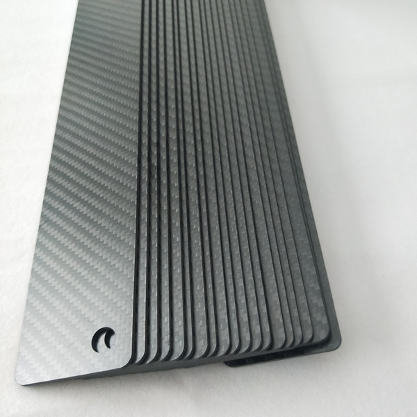 Drilled Carbon Fiber Plate 
